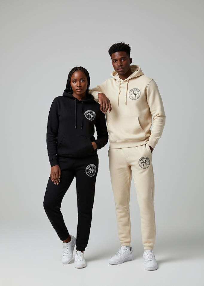 NEWNEL Green & Coffee Brown Matching Sets